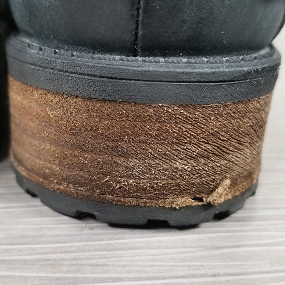 UGG Orion Side Zip Boots, Black Leather, Womens Size 10 US / 41 - Picture 14 of 16